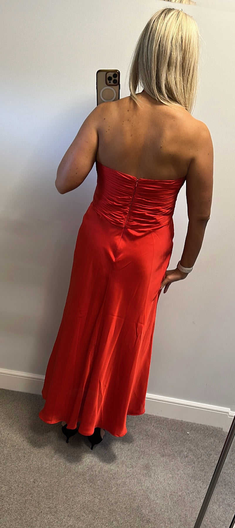 Debut red evening dress size 14