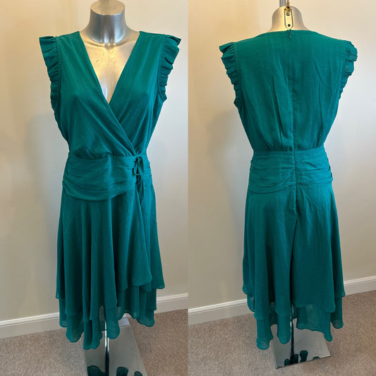 Phase eight emerald green dress size 12