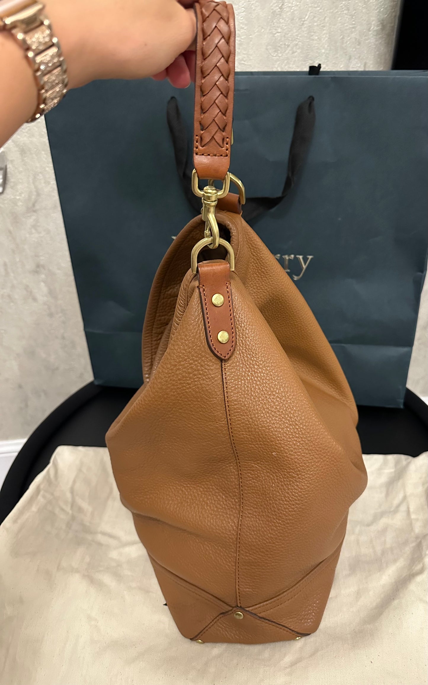 Mulberry hobo oak tanned bag