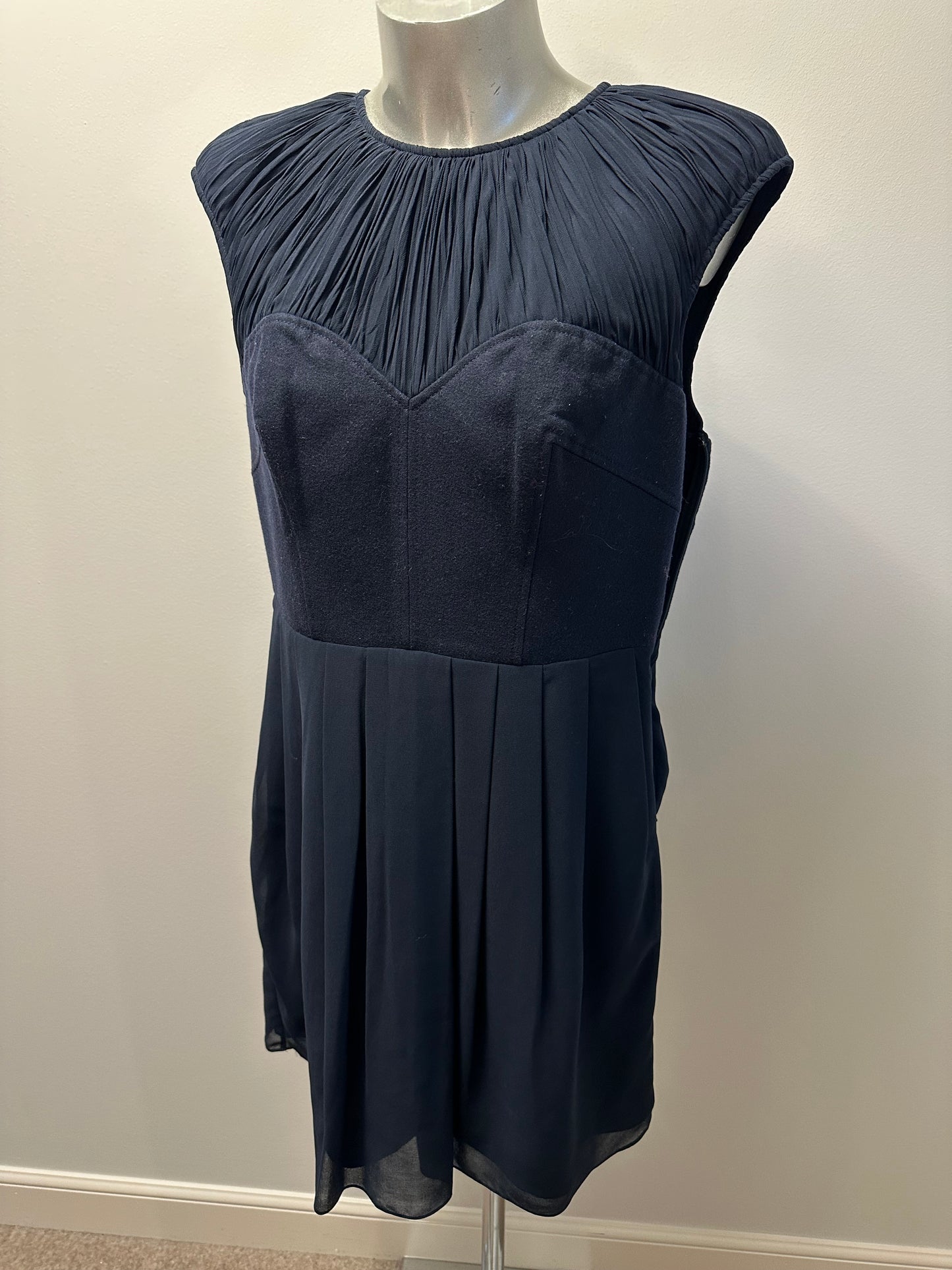 Ted baker navy dress size 3 (uk 12)