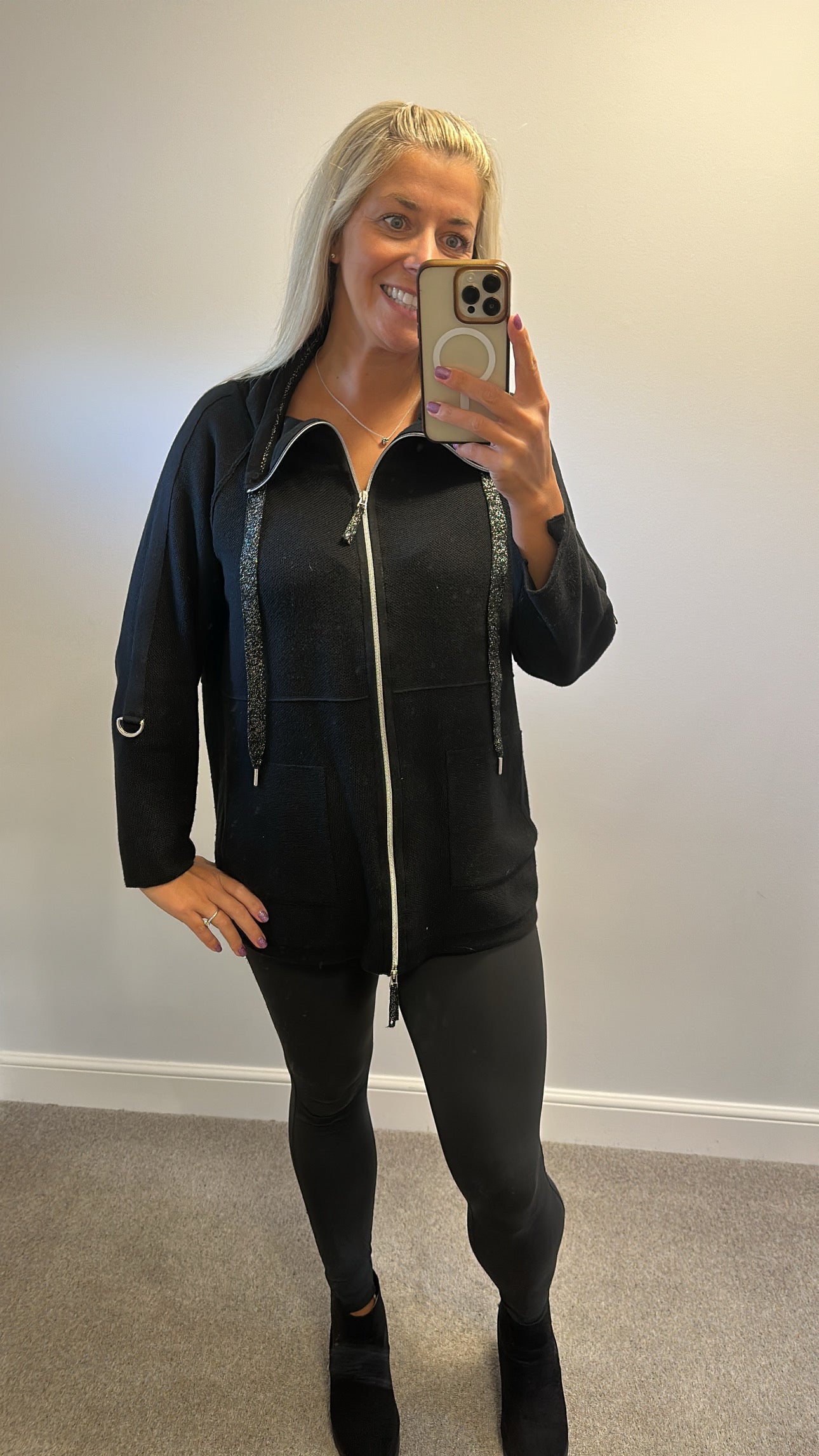 Betty Barclay black knit jumper size 18
