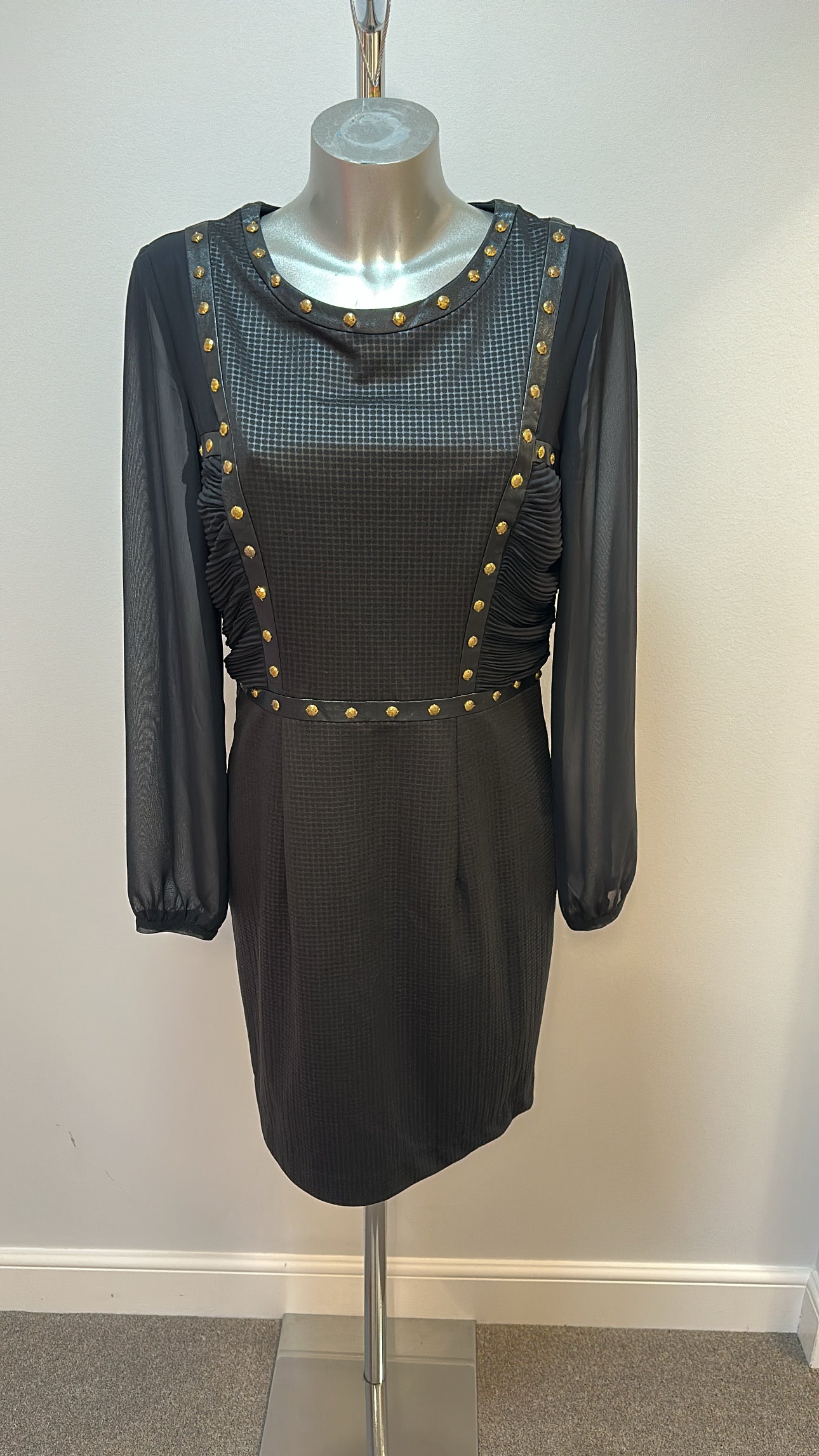 Zeila essential black studded dress size 12