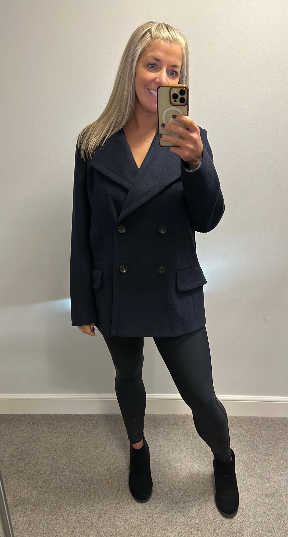 Next navy blazer jacket size 16