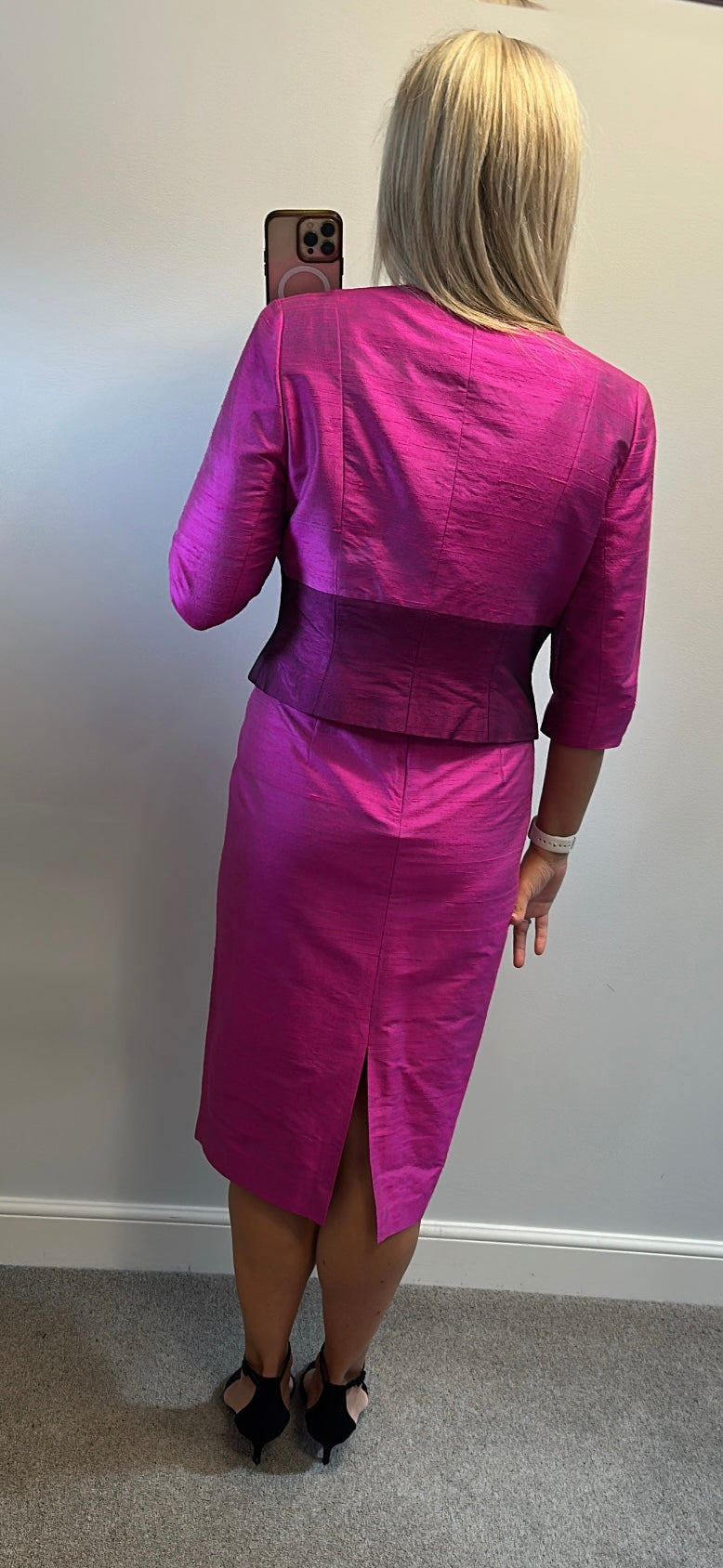 Condici deep purple embellished dress and jacket size 12 brand new with tags
