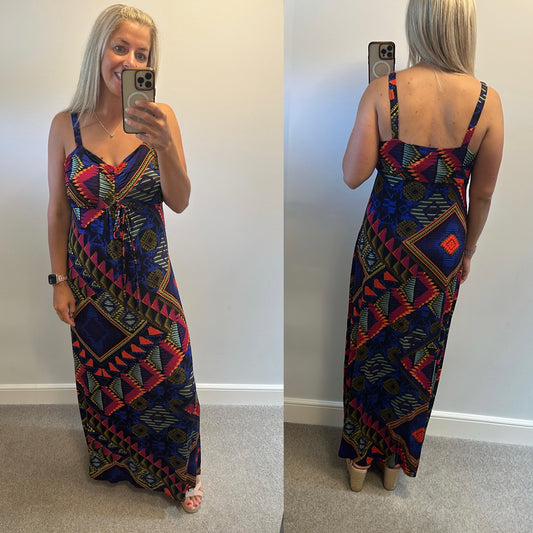 Wallis black print dress size 16