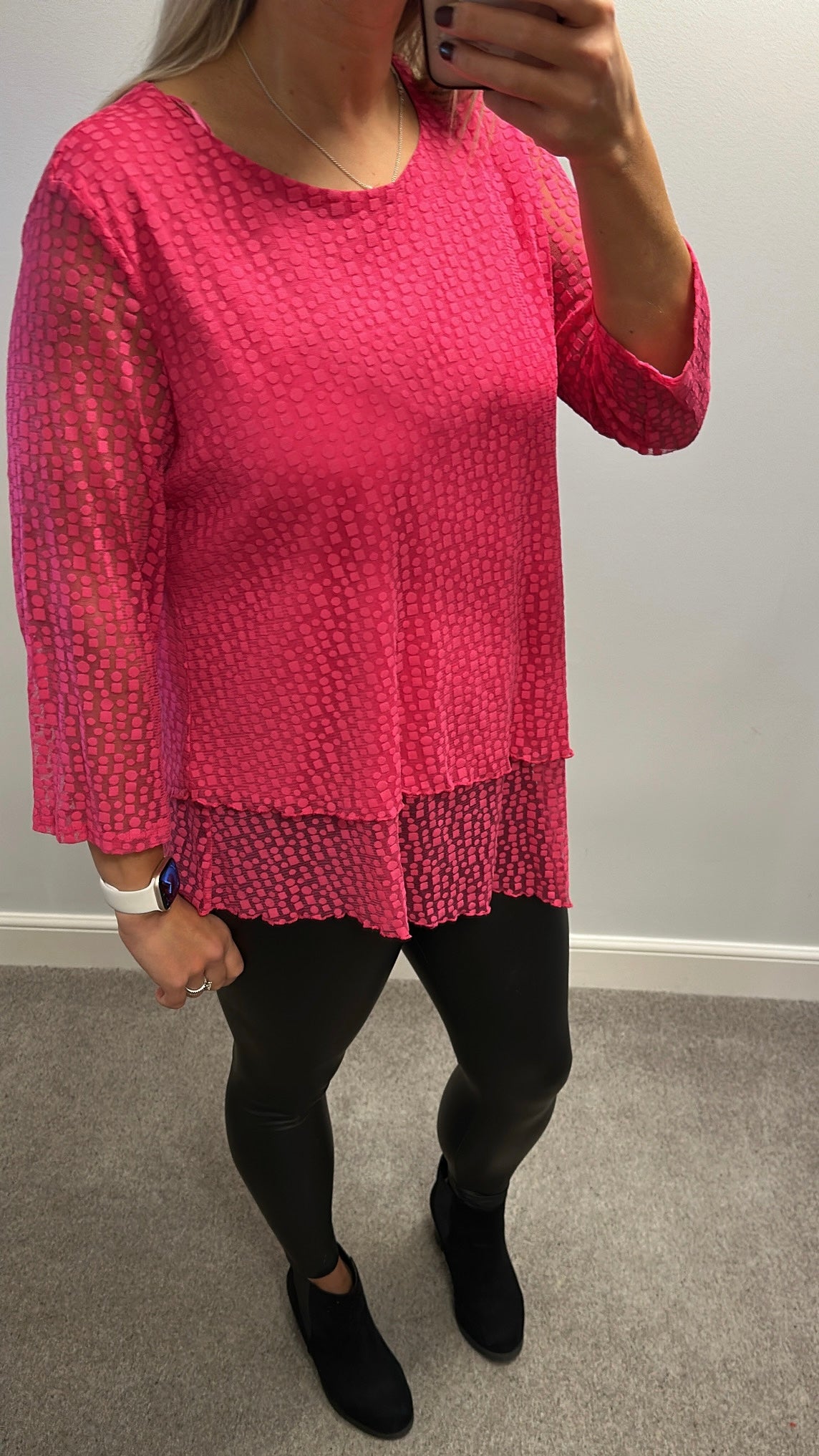 Roman pink top size 18