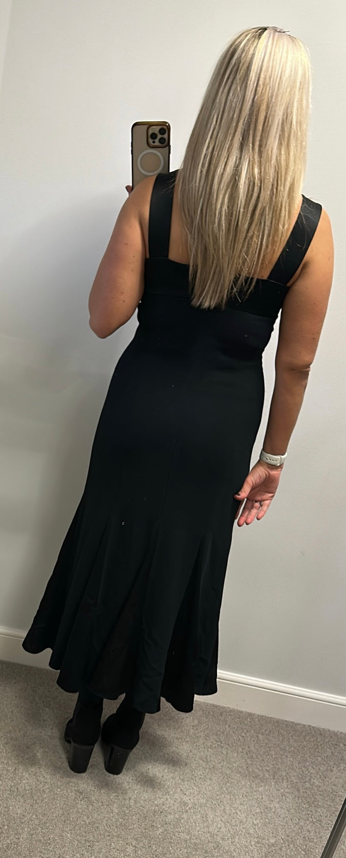 Alex and co black evening dress size 12