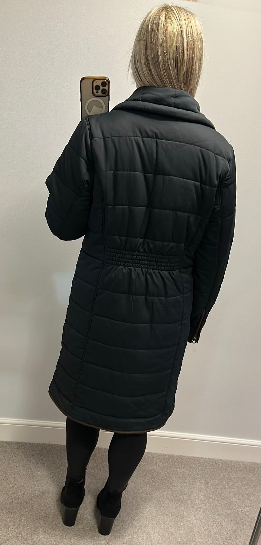 Jack Murphy navy quilted jacket size 16 RRP £250