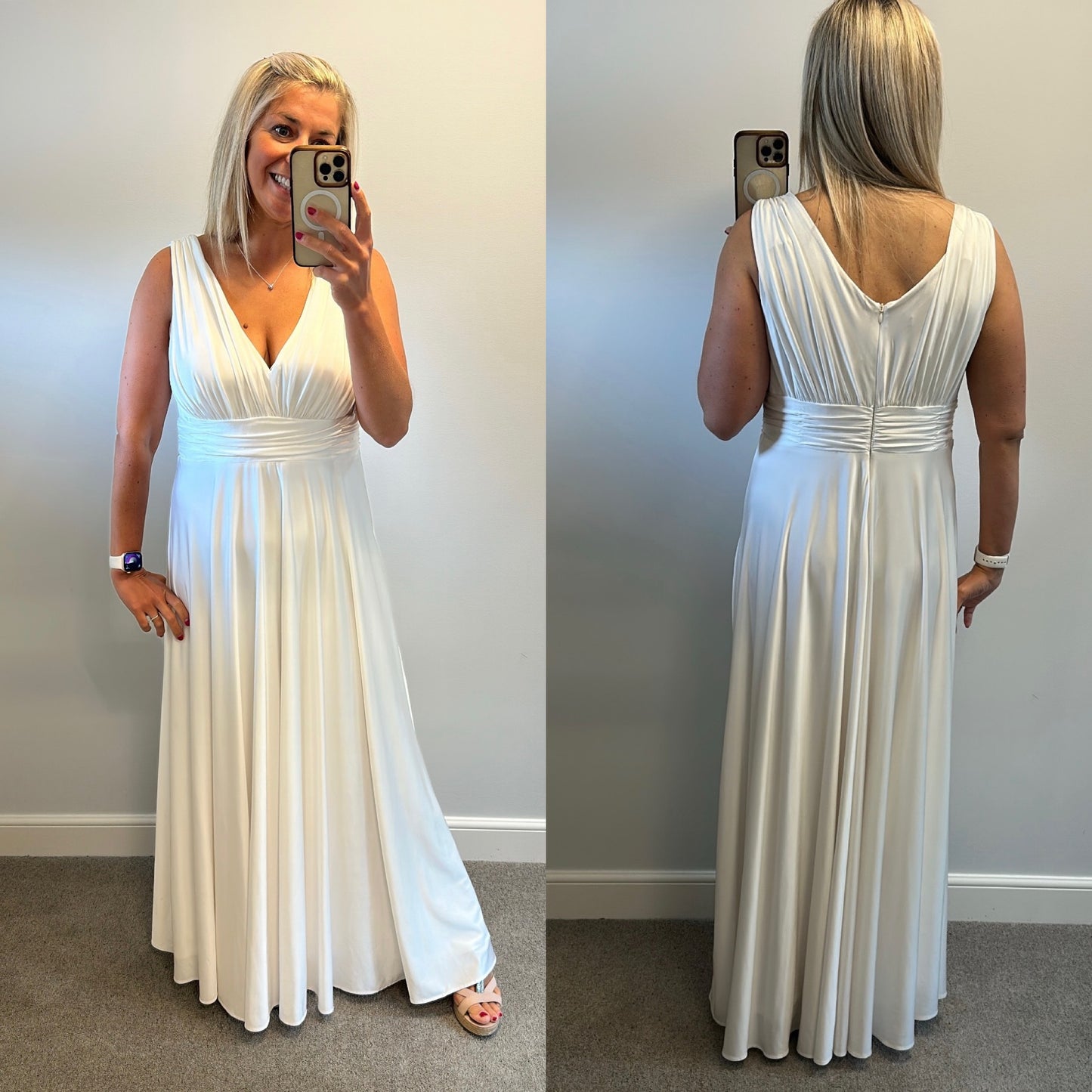BIBA white dress size 18