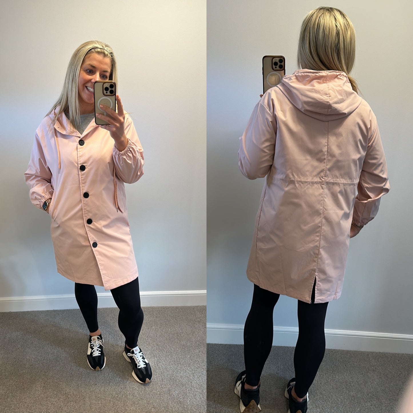 Pink lightweight jacket one size would fit upto size 16