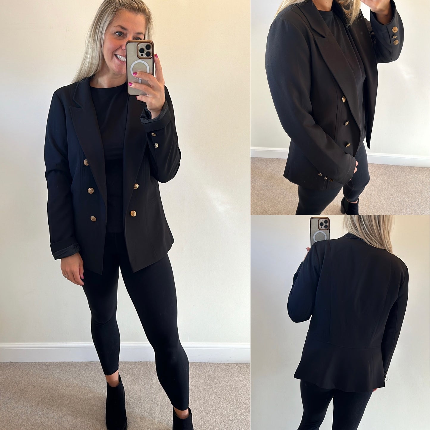 Lipsy black blazer size 18