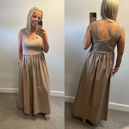 Next beige dress size 16
