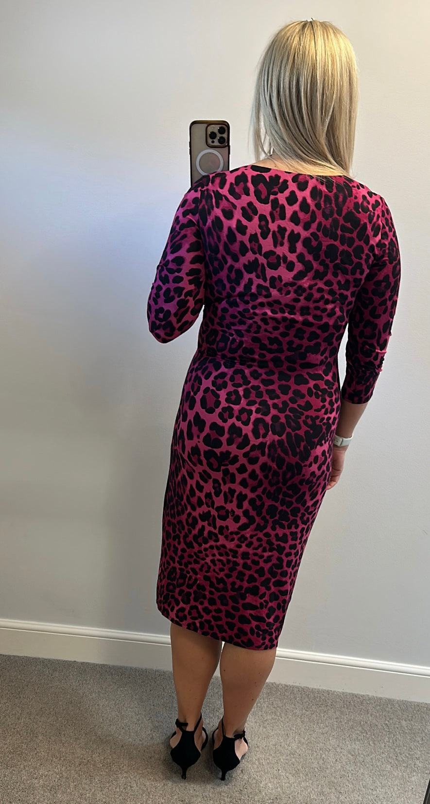 Peruna purple print dress size 14