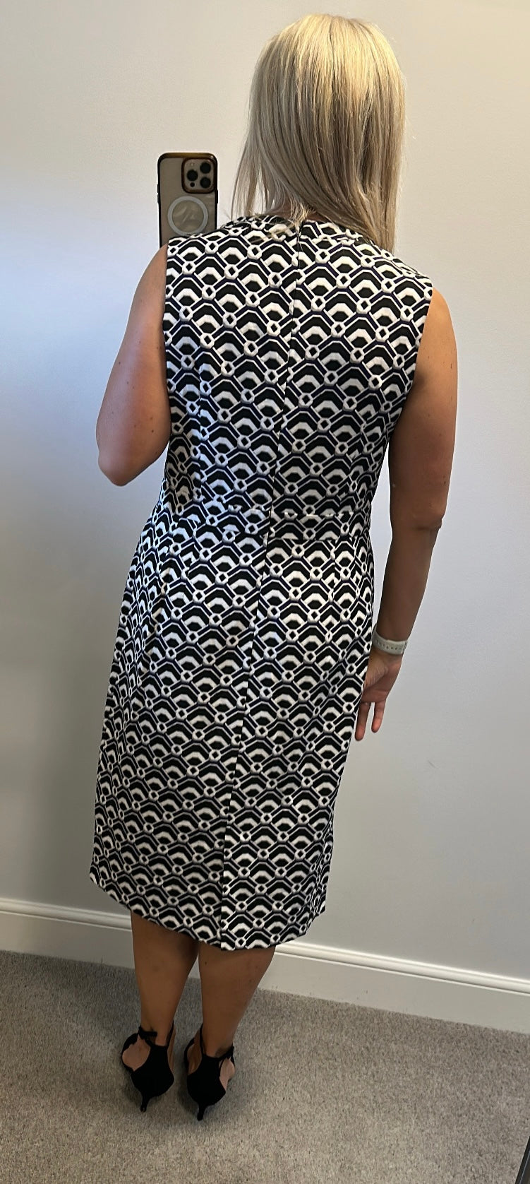 Next black and purple embellished print dress and jacket set size 16 tall