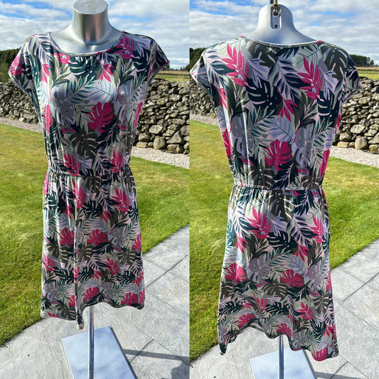 WoolOvers multi colour floral cotton print dress size S