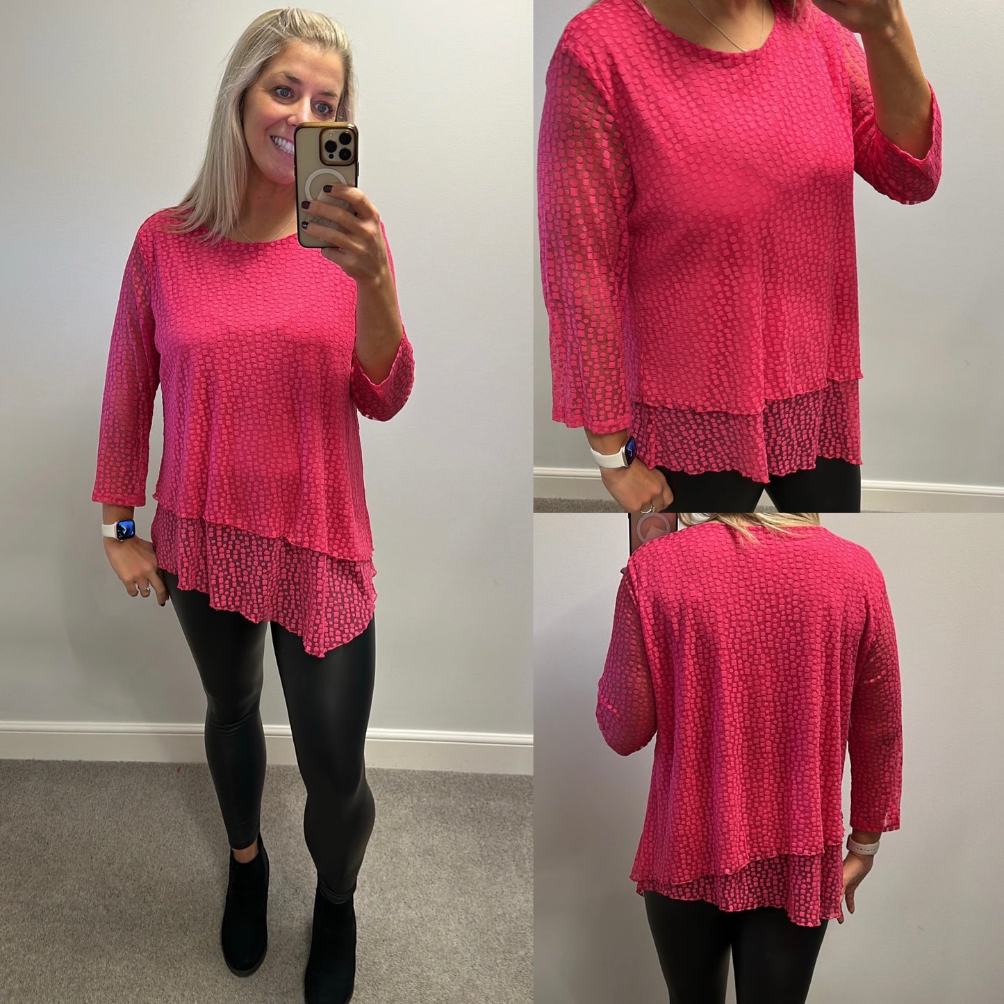 Roman pink top size 18
