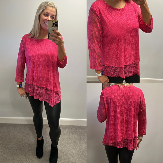 Roman pink top size 18