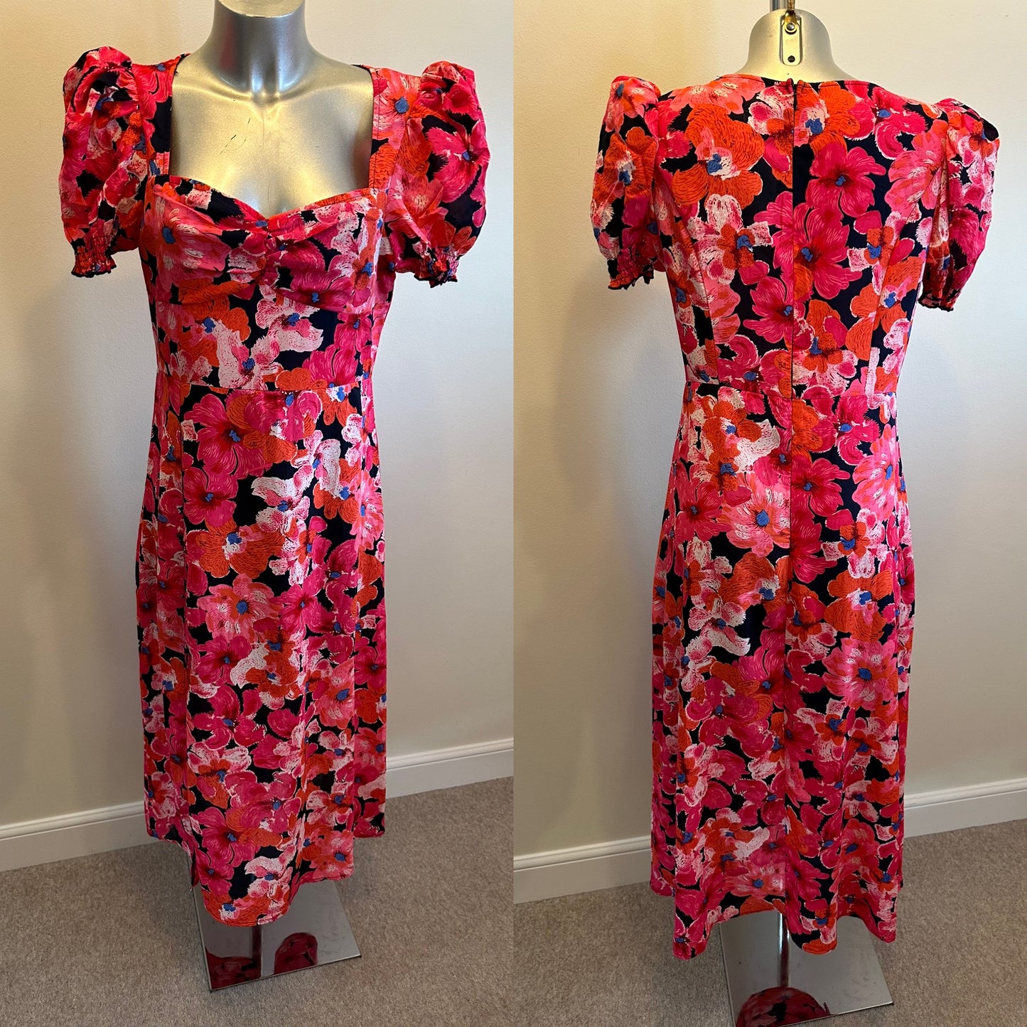 Pink floral maxi size 12