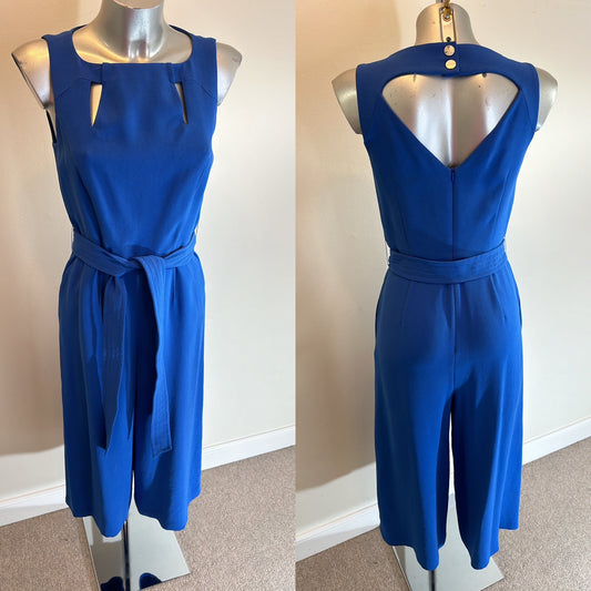 Karen millen blue jumpsuit size 10