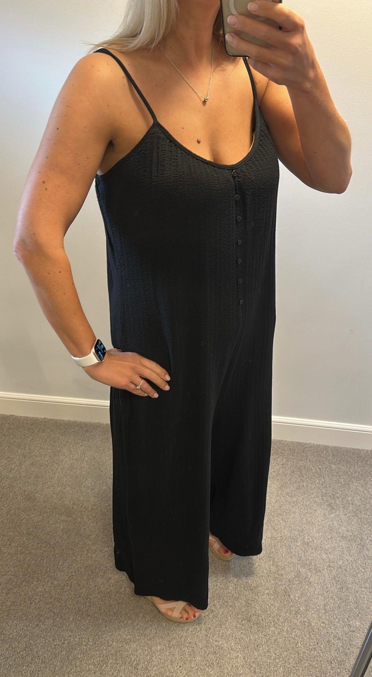 River island black jumpsuit size 16