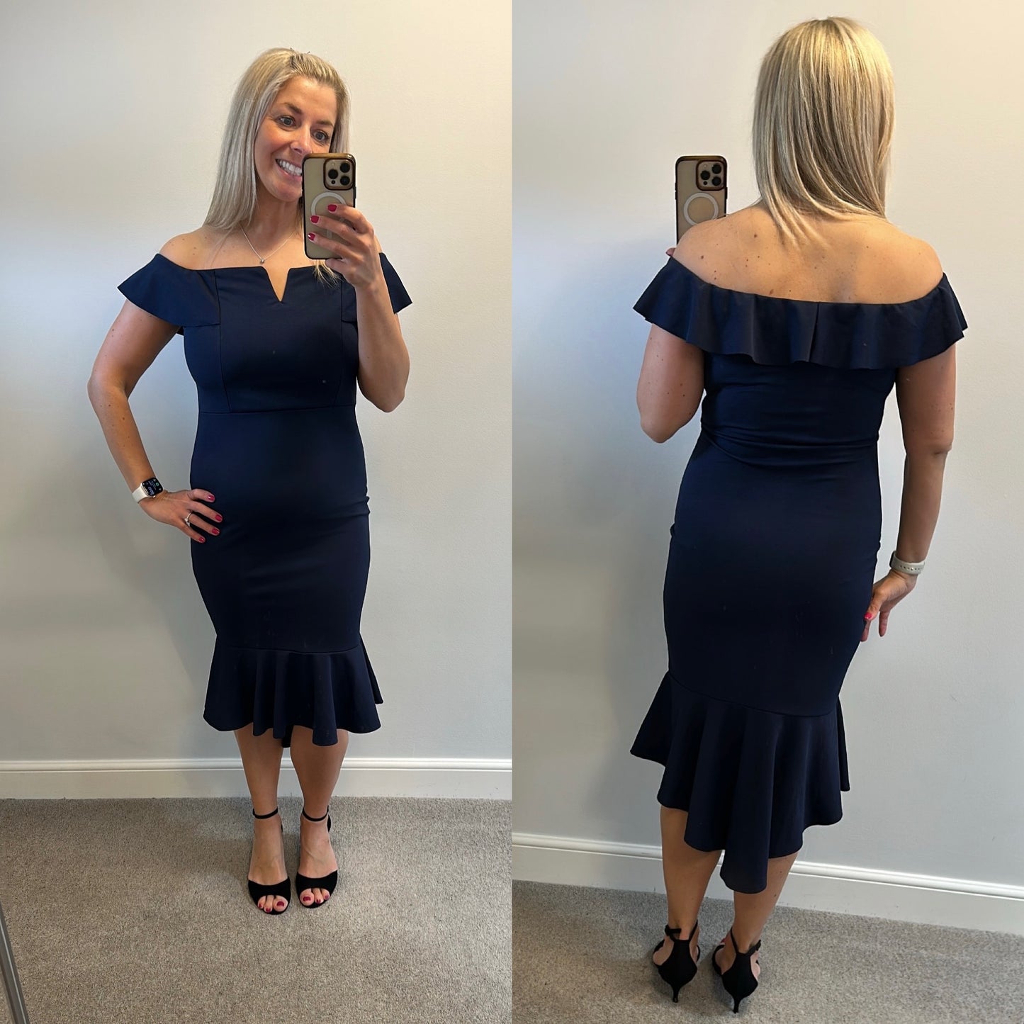 Quiz navy dress size 16