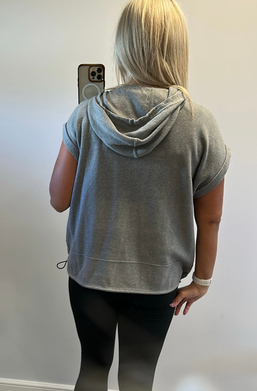 Monari grey knit top size 42 would fit upto size 16