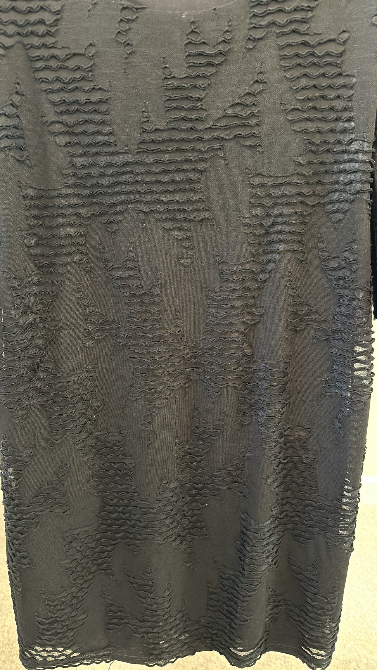 Maille de moiselle black textured dress size 14