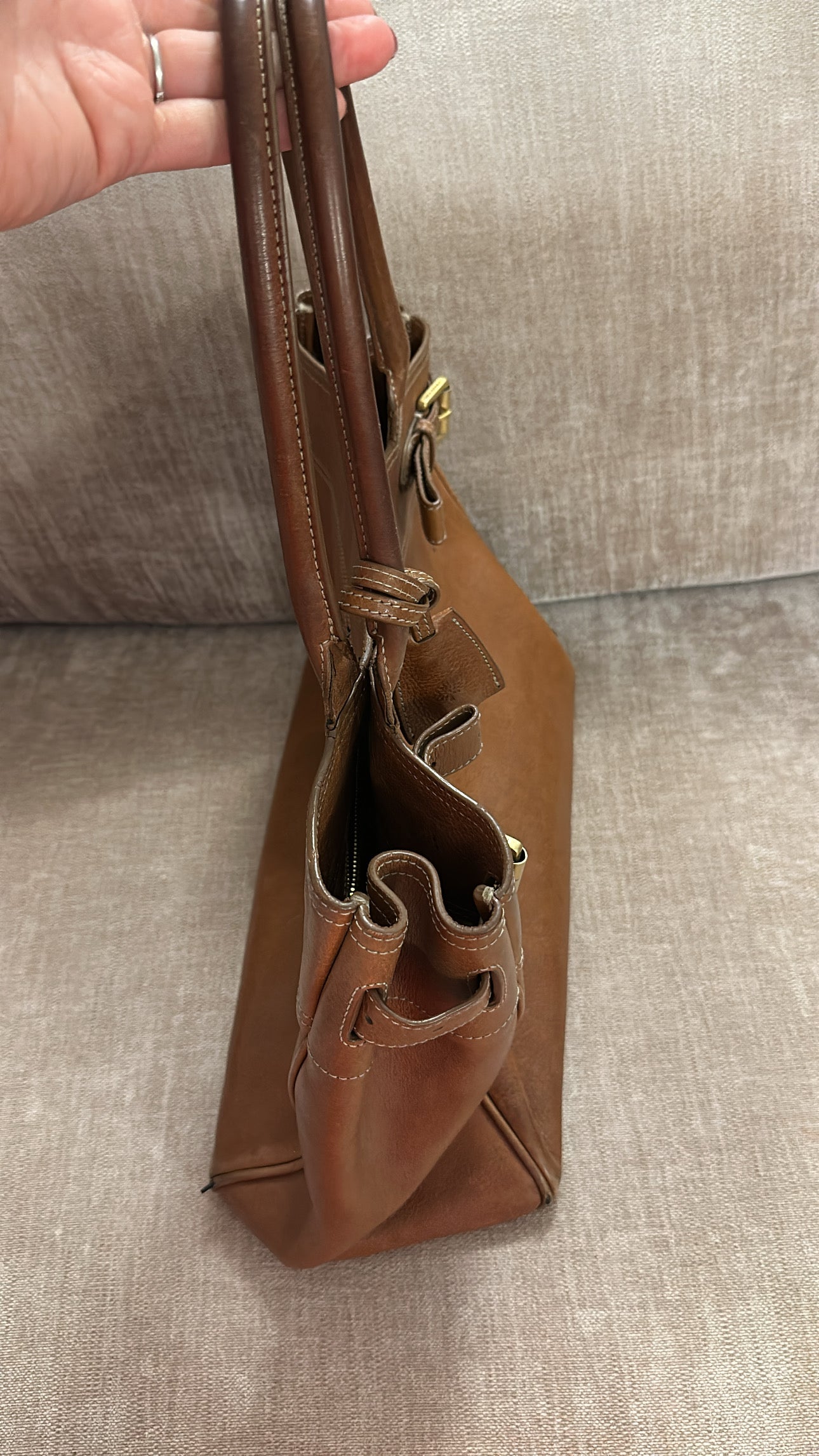 Mulberry Bayswater tote oak tanned handbag