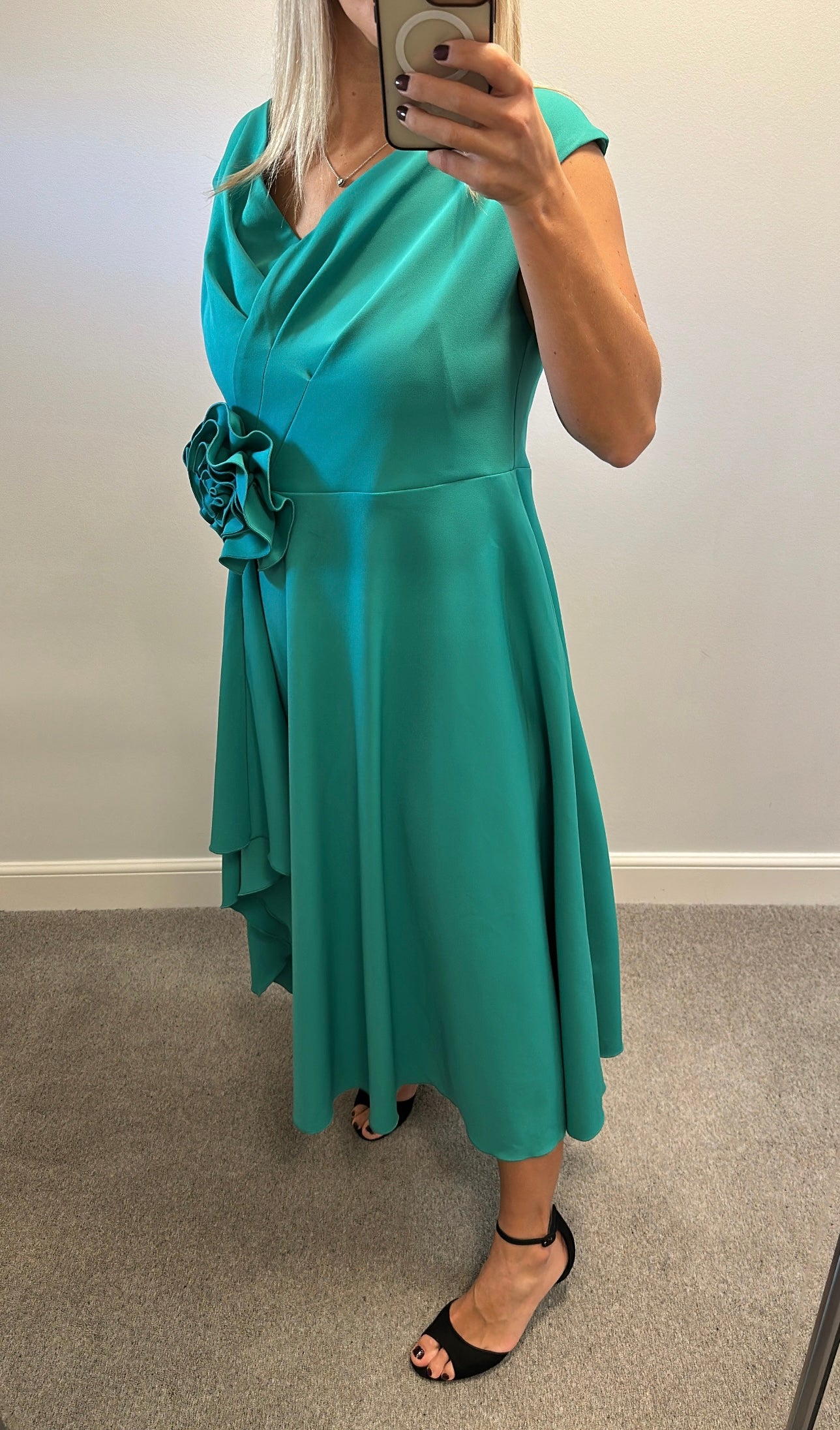 Kevan Jon Kora Roset green dress size 18