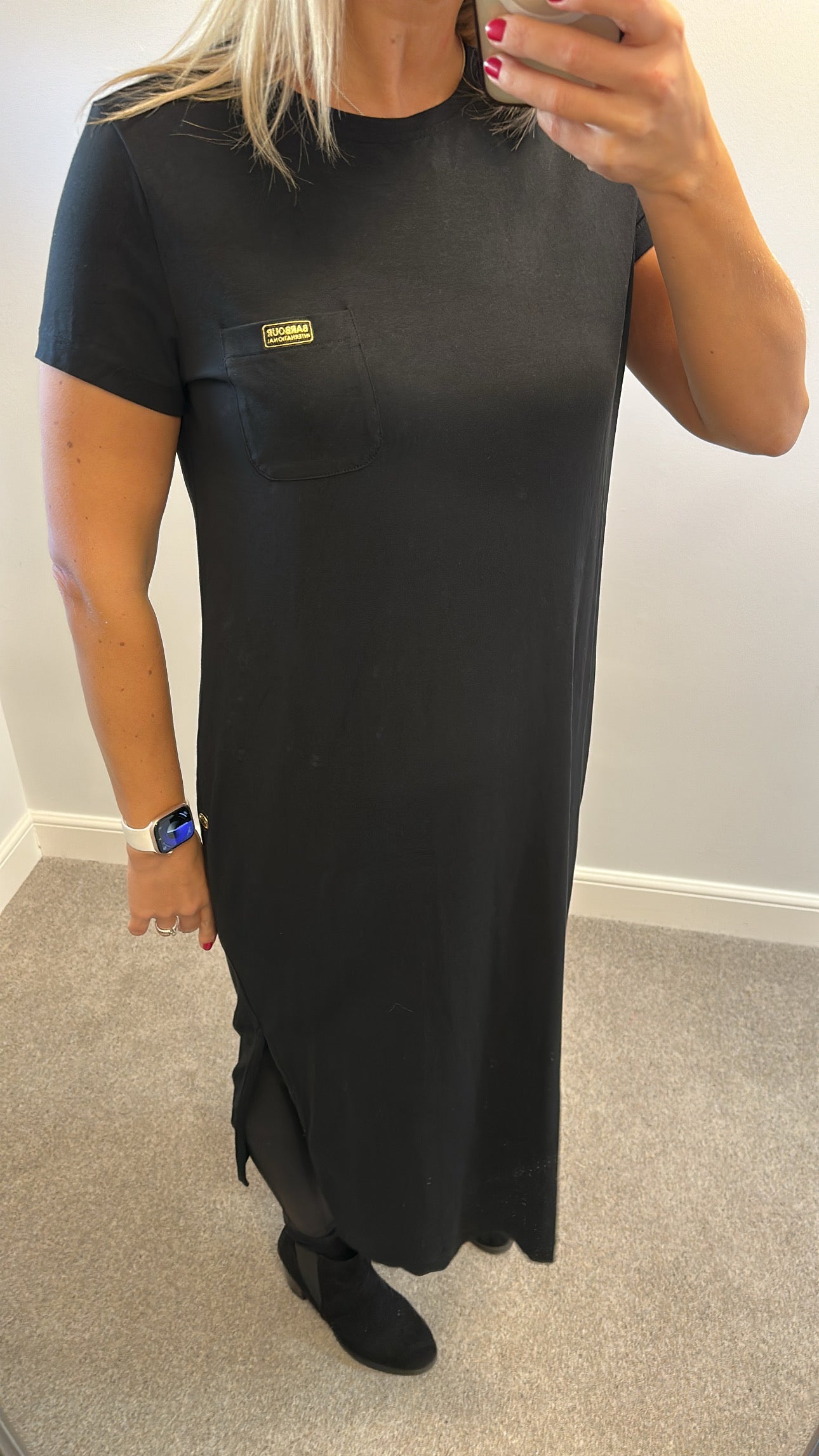 Barbour black dress size 16