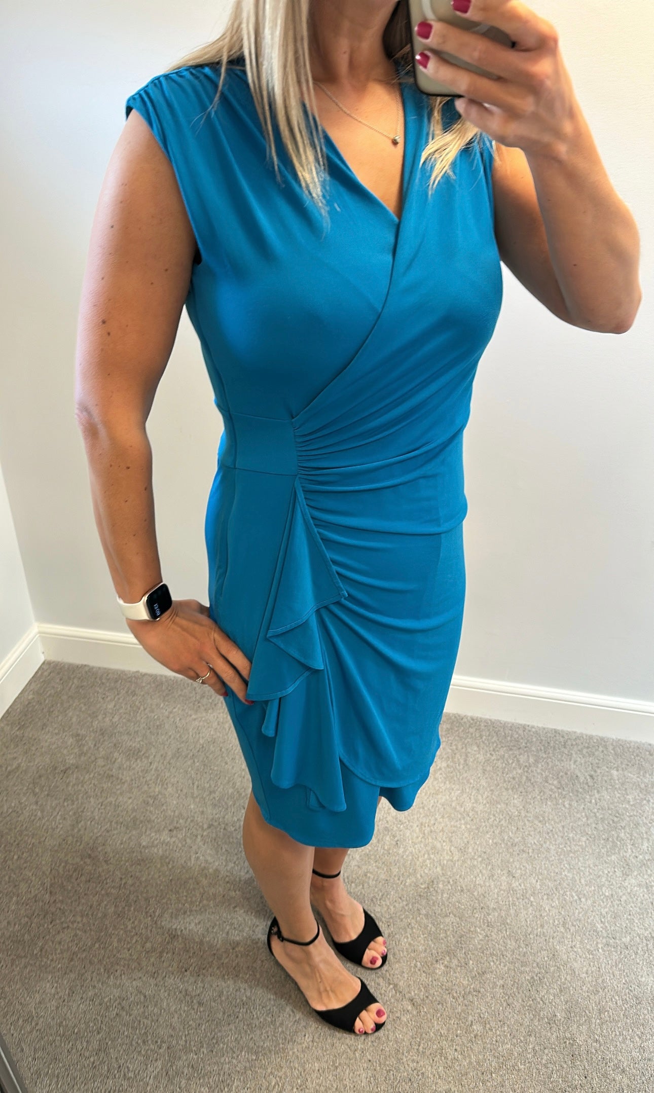 Coast blue ruffled dress size 14