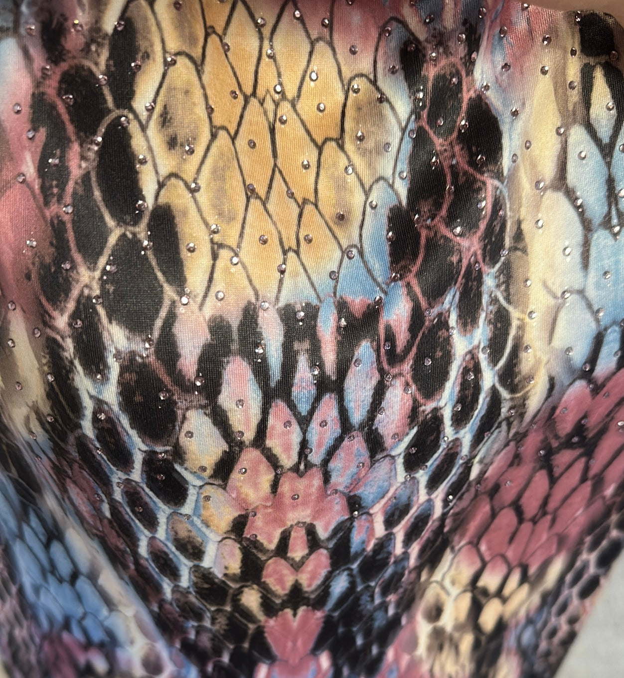 Frank usher pastel colour print embellished dress size S/M oversized would fit upto size 18