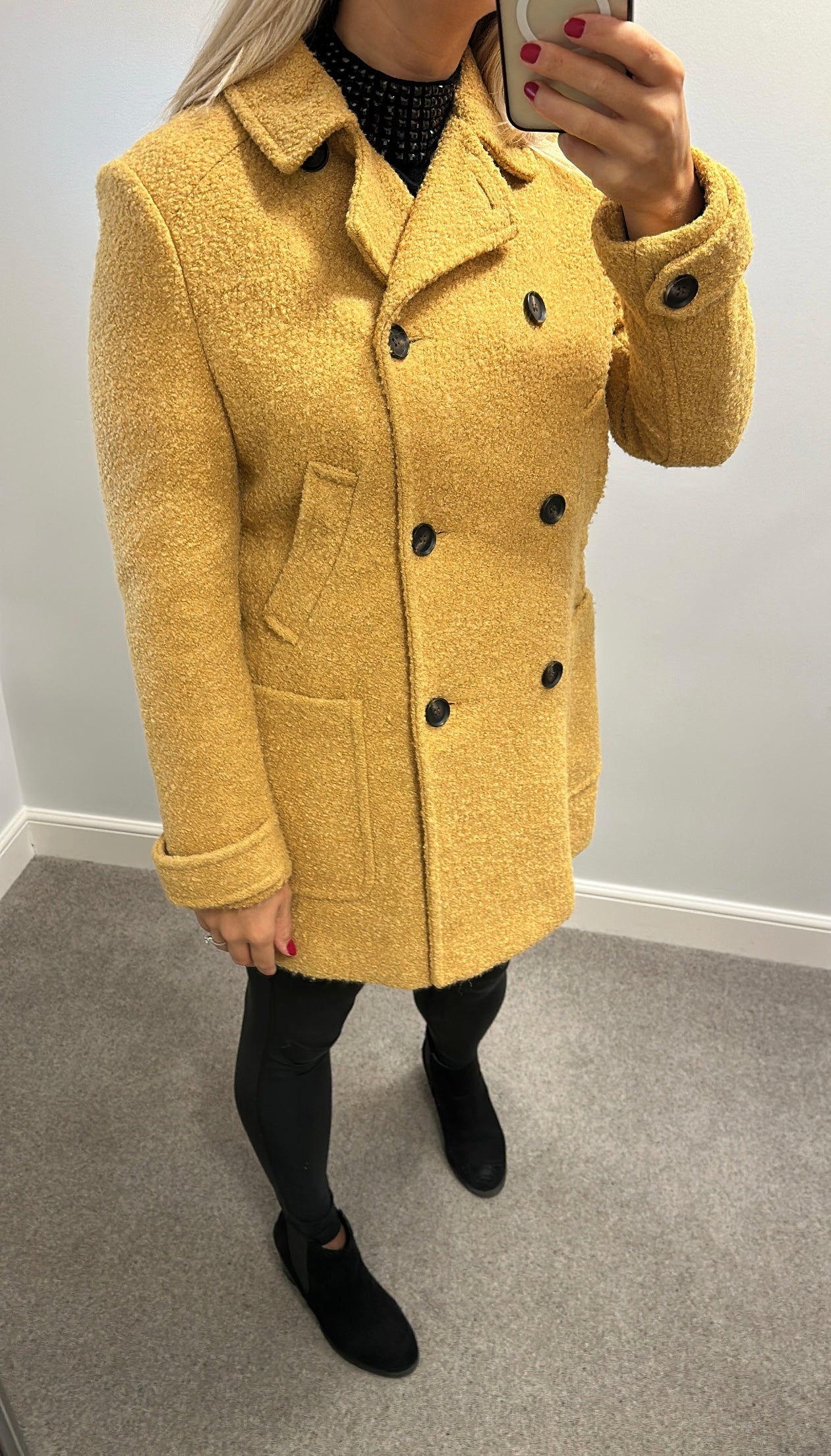 Next outerwear Mustard yellow jacket size 12