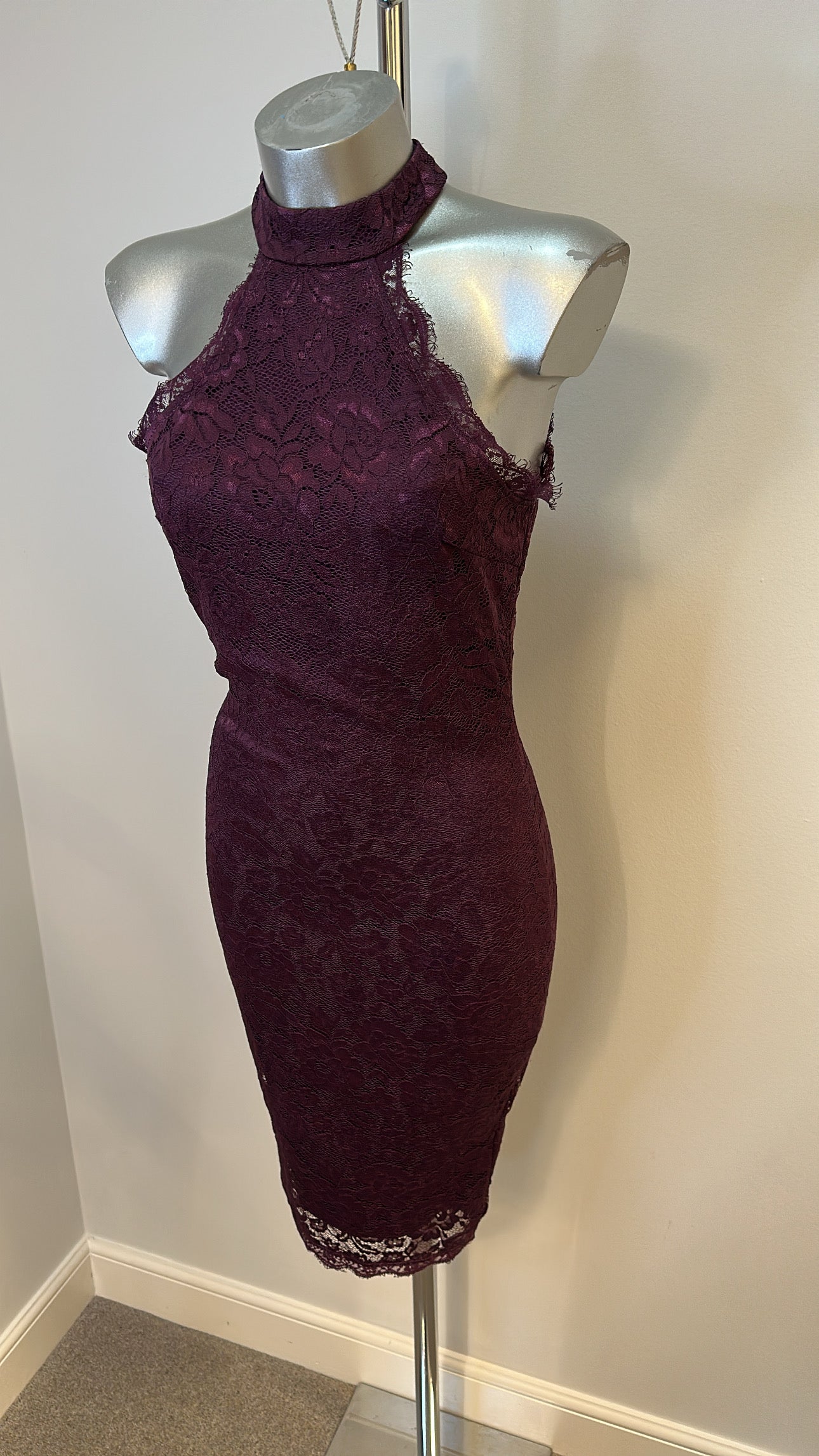 AX Paris burgundy lace dress size 10
