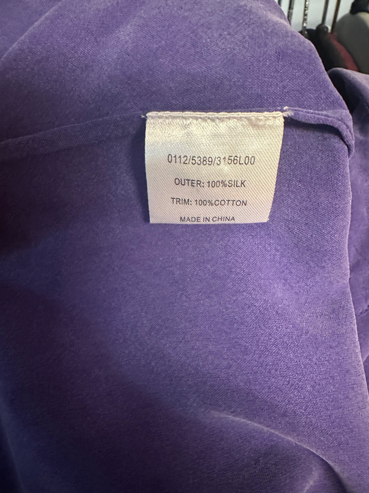 Hobbs purple silk dress size 18