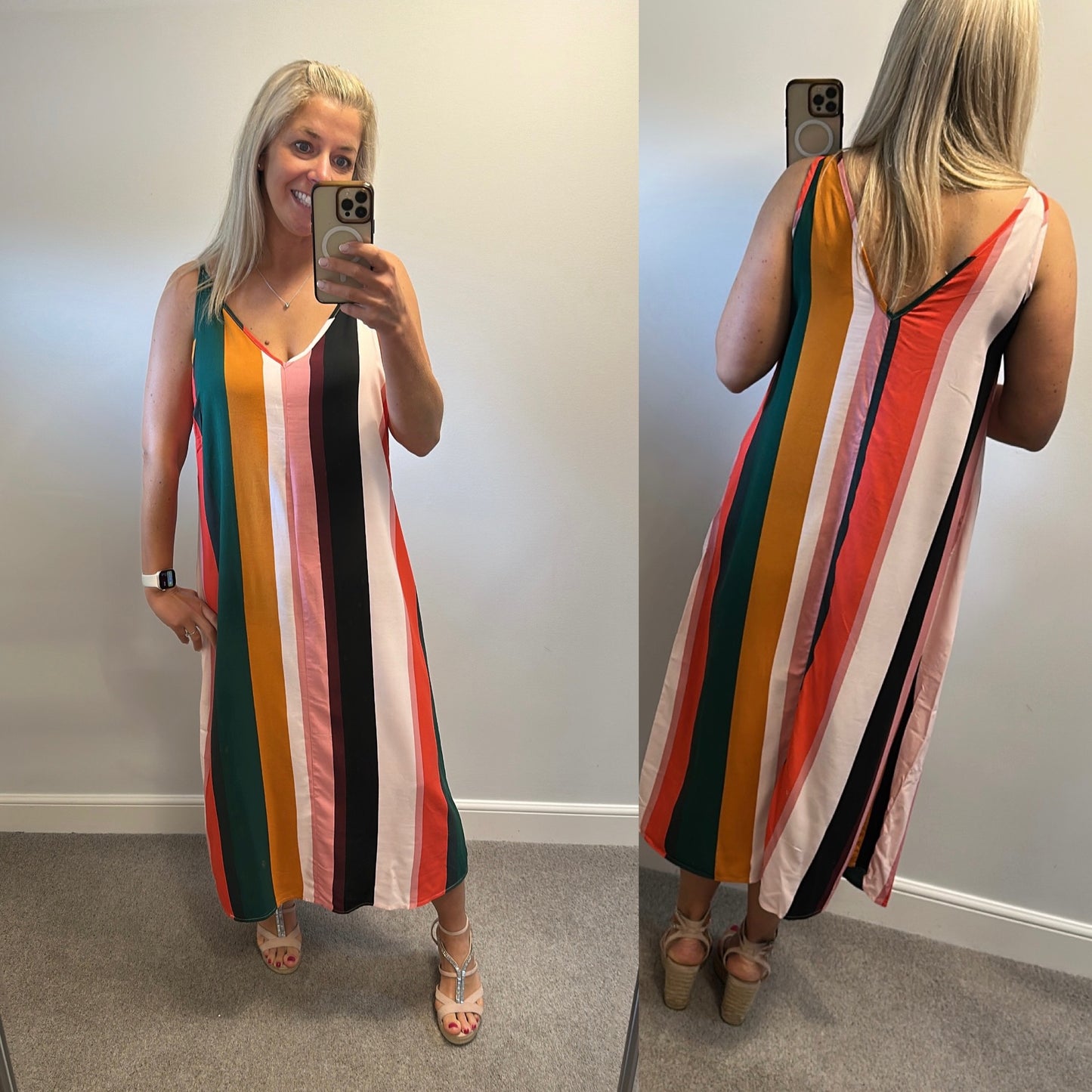 Next stripe dress size 16
