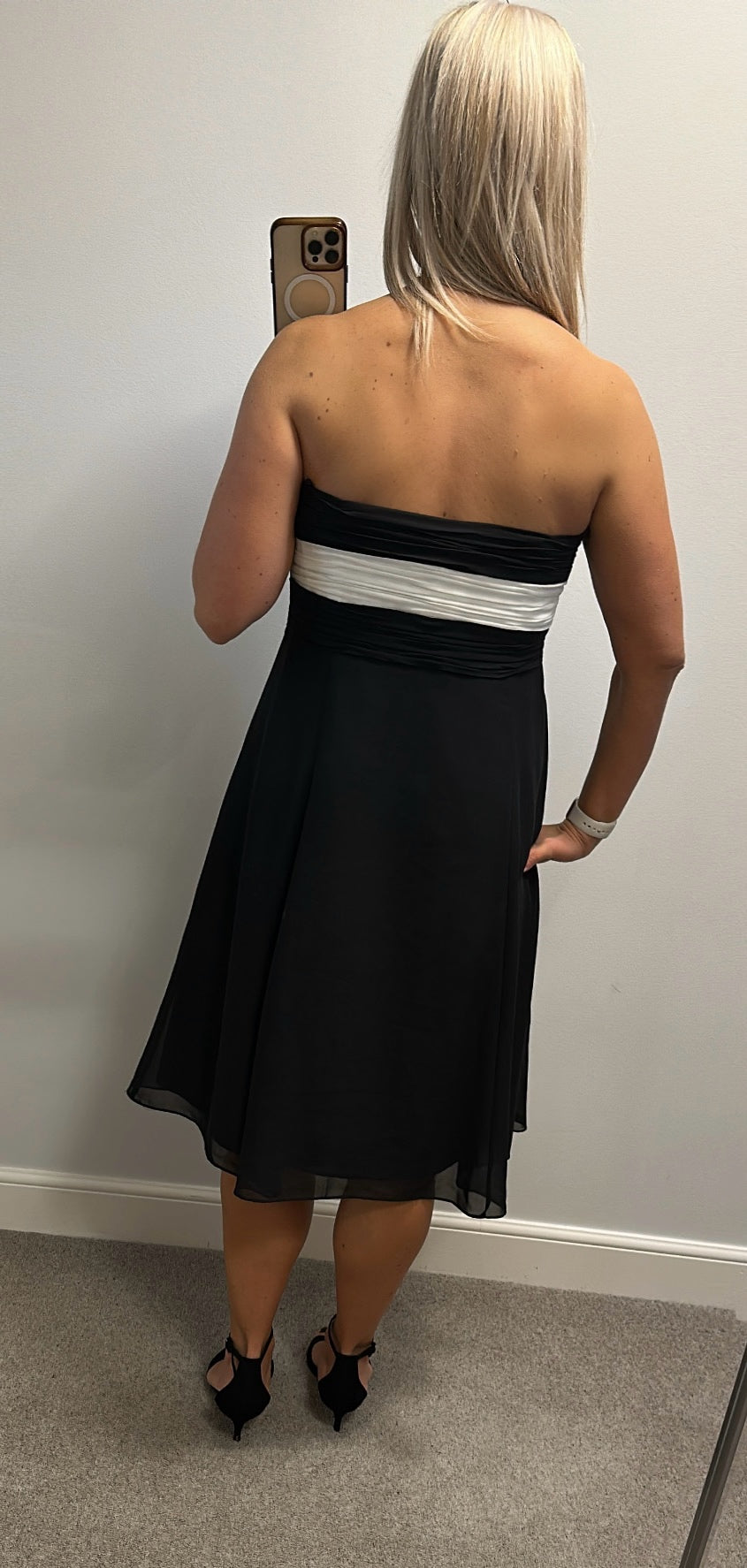 Debut Black and white dress size 16