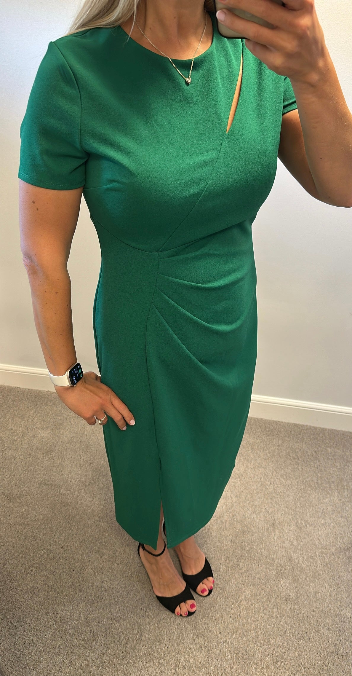 Green flattering dress size 14
