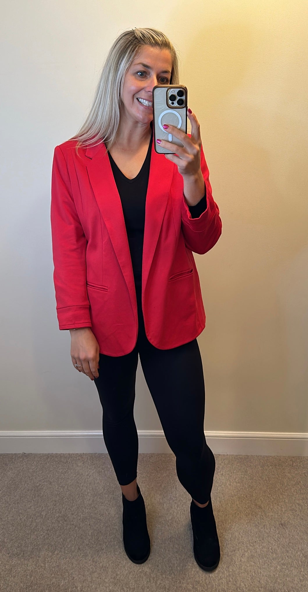 Wallis red blazer size 18