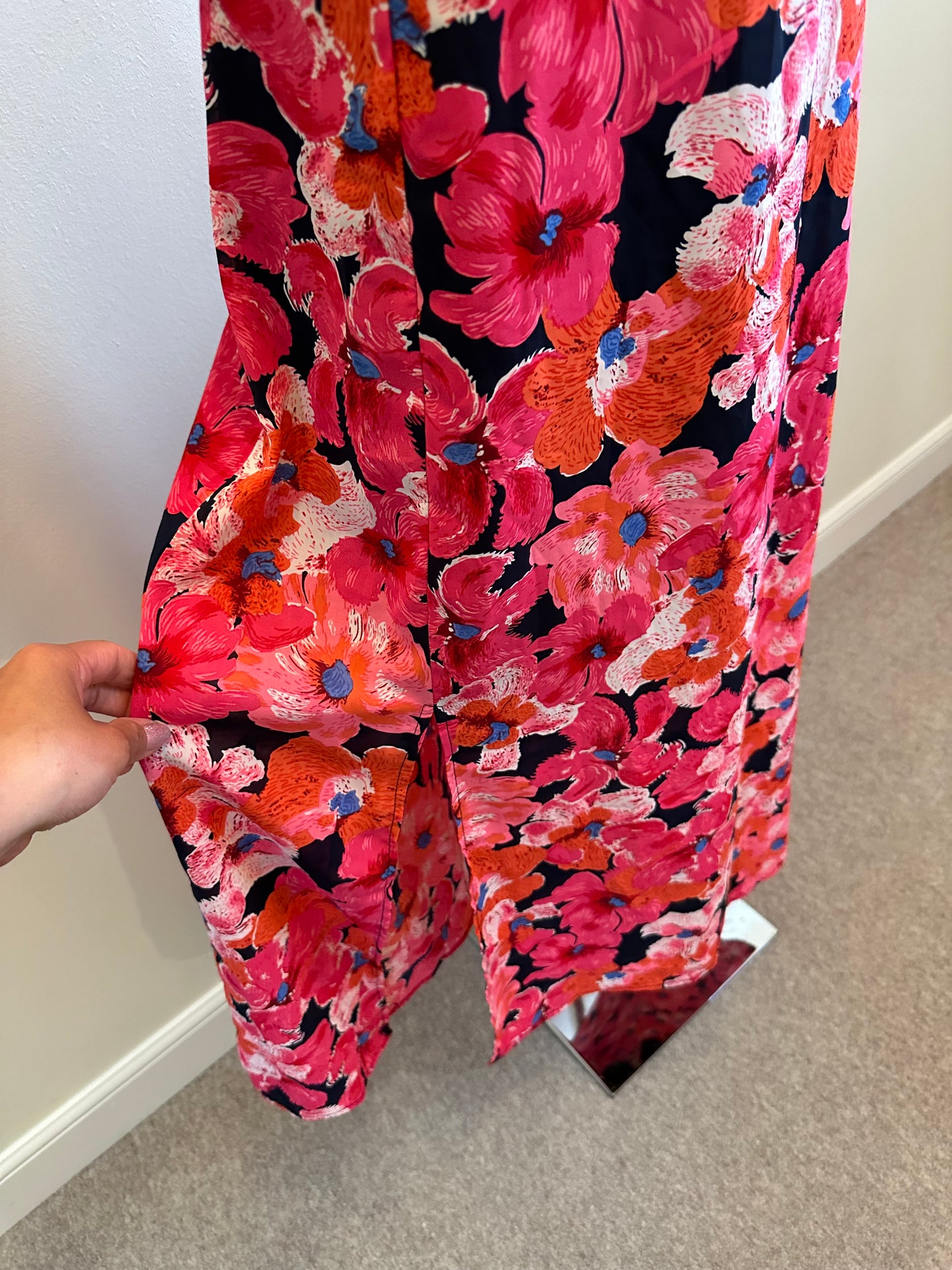 Pink floral maxi size 12