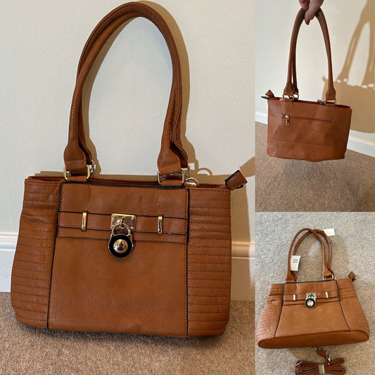 Tan padlock handbag brand new with tags