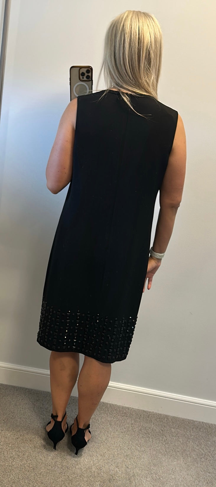 Next black embellished dress size 16 tall