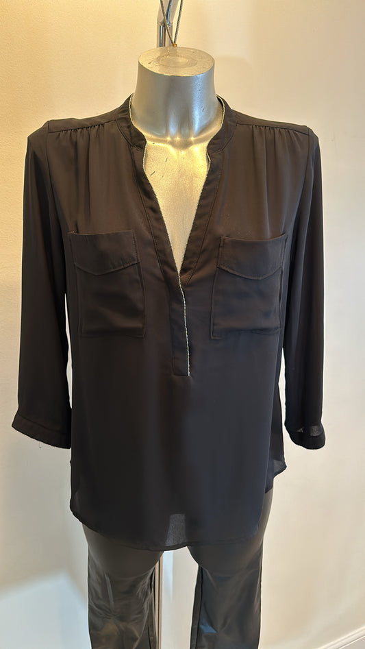 H&M conscious black blouse size 12