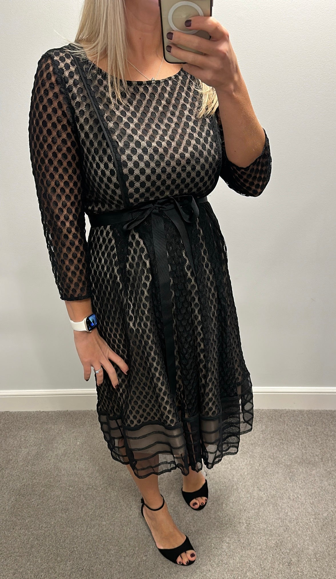 Betty Jackson black dress size 12