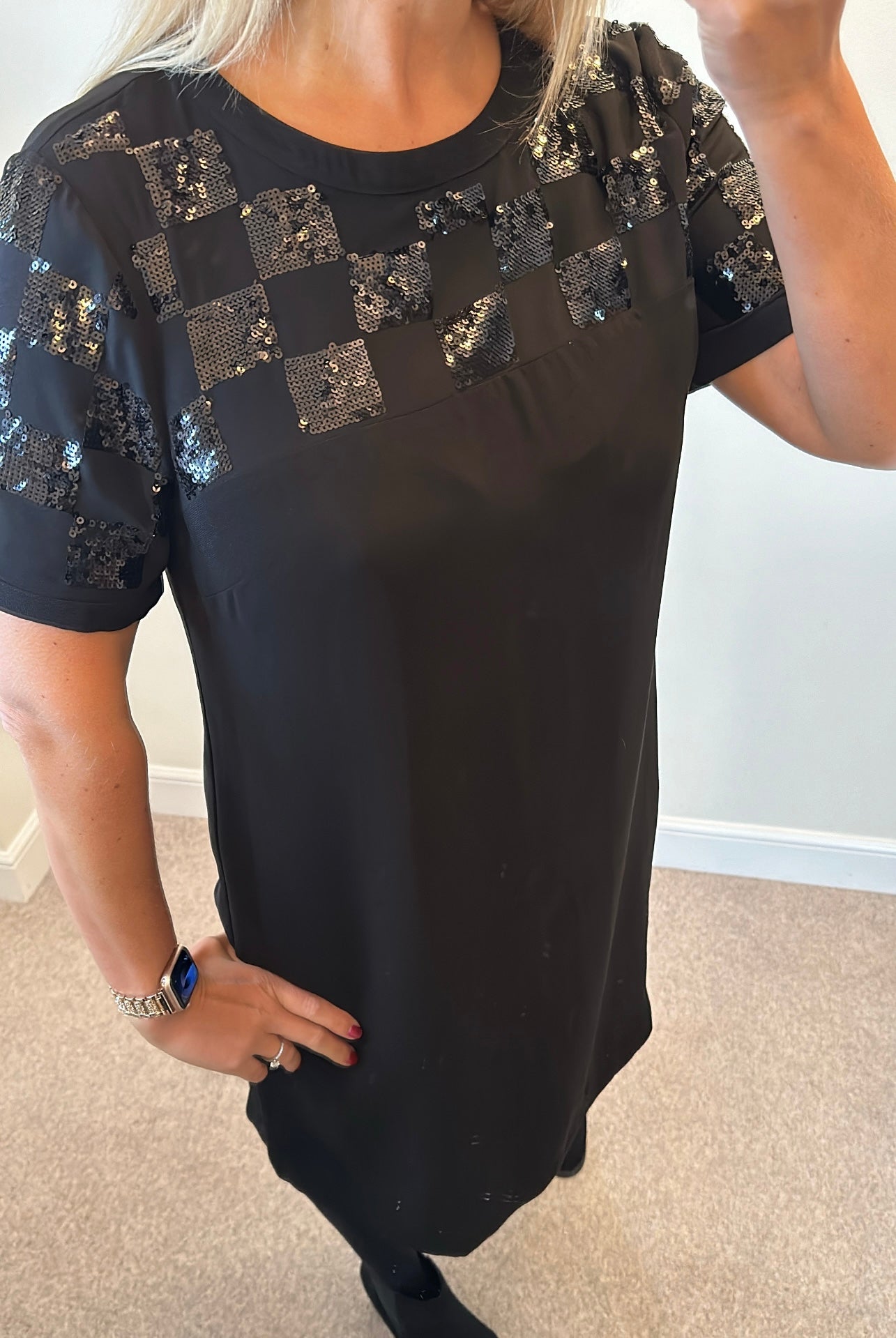 The collection Debenhams black sequin dress size 14