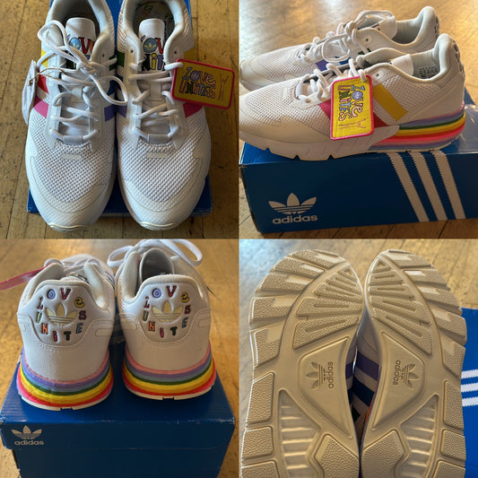 Adidas ZK 1K boost pride trainers Uk 8 brand new with tags / box