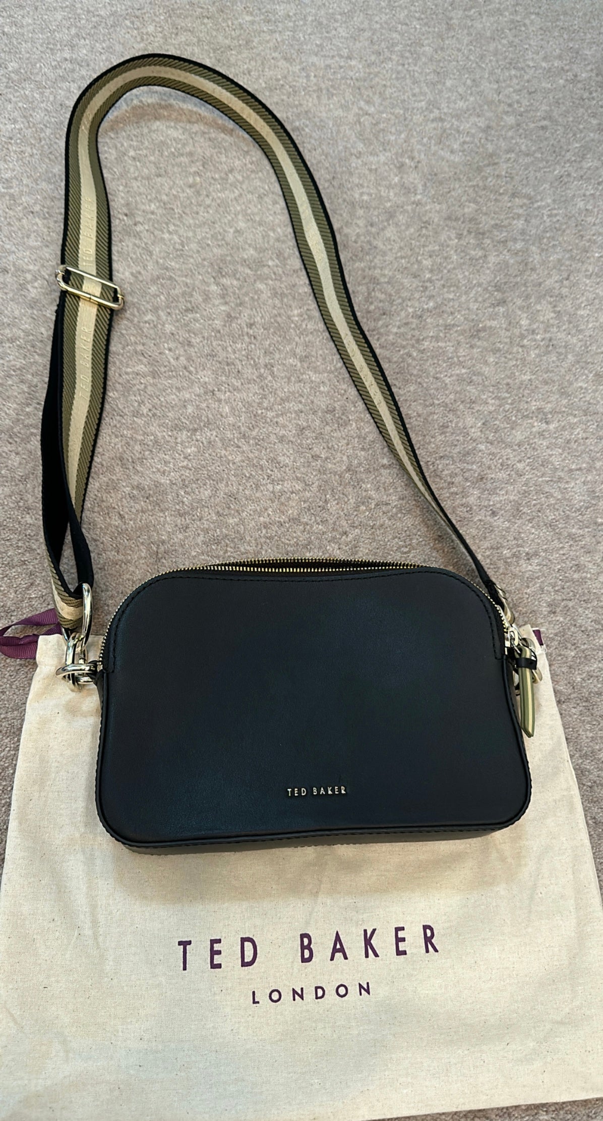 Ted baker “Stunna” black crossbody bag