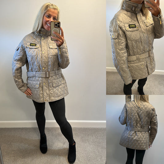Barbour pearl quilted jacket size 20 brand new with tags