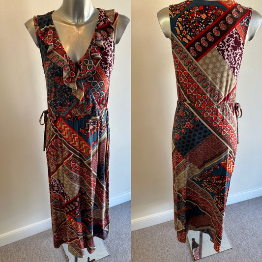 Tu print dress size 10