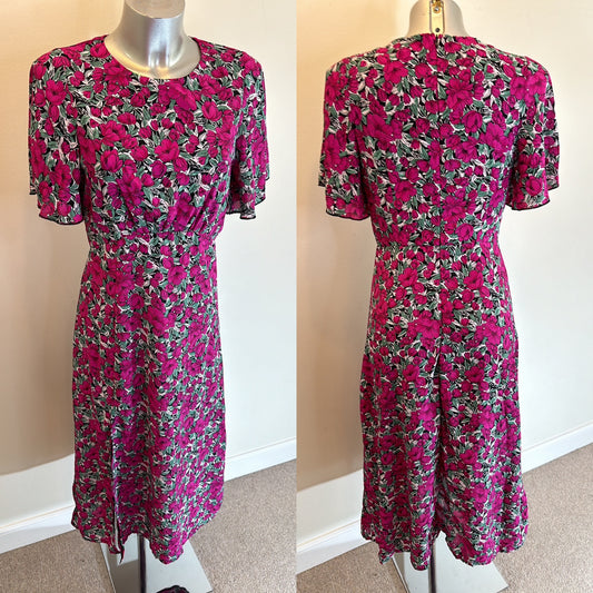 Girl in mind purple floral dress size 10